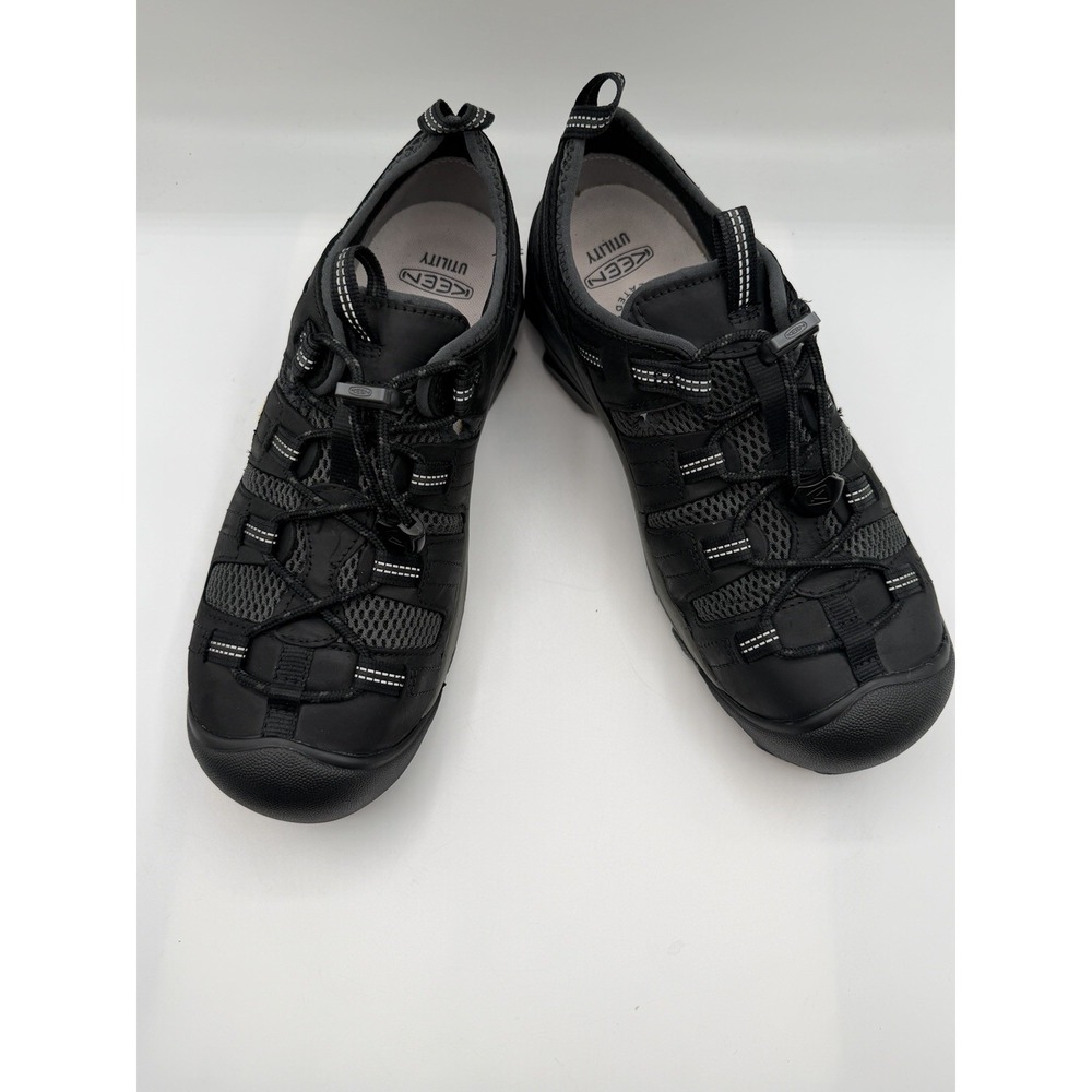 KEEN Atlanta Cool Steel Toe Work Shoes,Men's 10.5 EE,(X-WIDE),Black,EH Rated,NIB - Picture 7 of 16